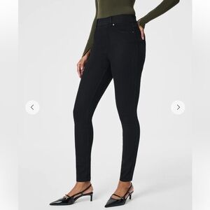 Spanx Jean-ish Ankle Leggings Jeans Black Shapewear Size Large